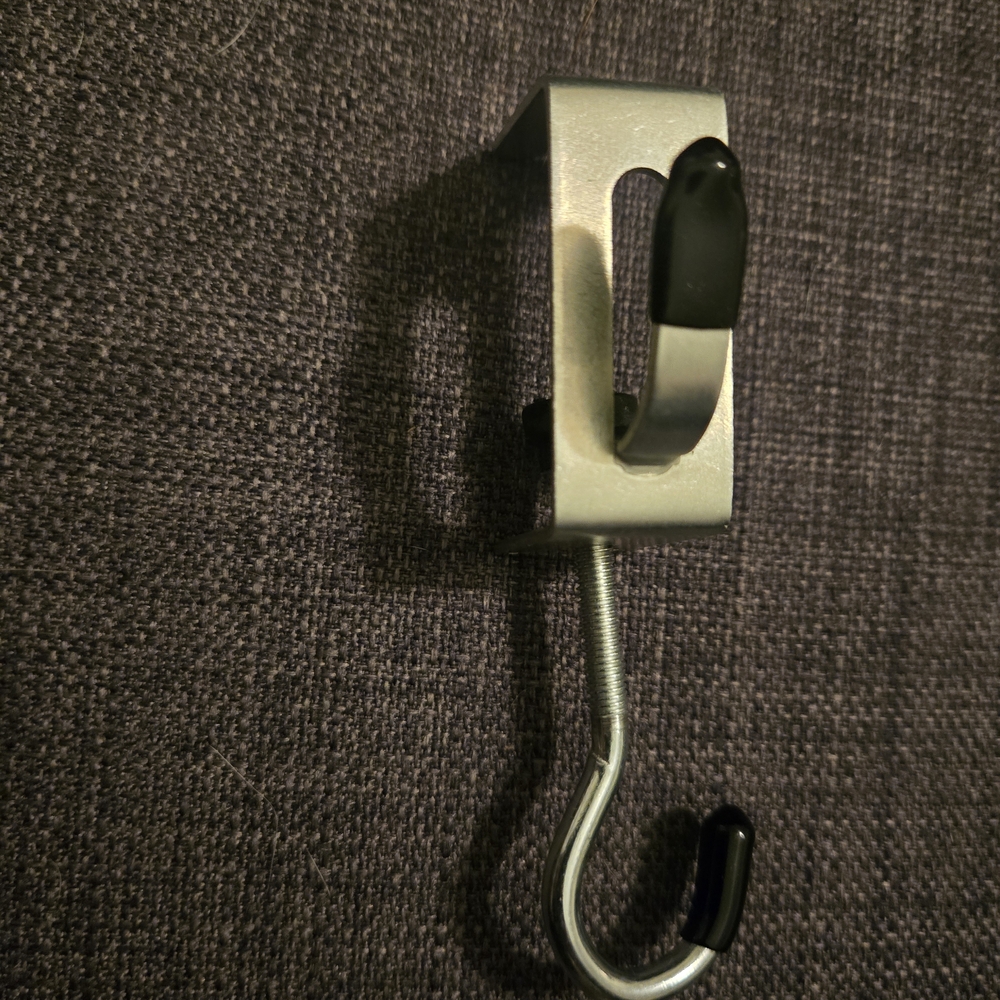 Metal With Coated Edges Purse Or Bag Hook - 2 Hooks In One - 3 Available